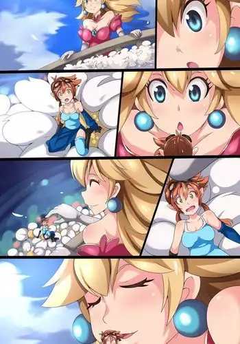 Peach eats Jessica