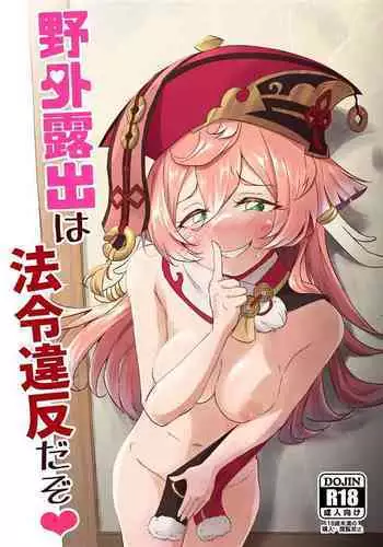 It's Against The Law To Expose Yourself Outdoors